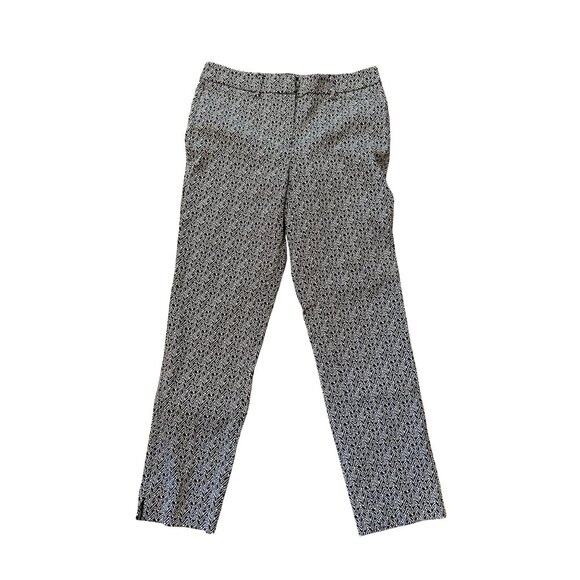 White House Black Market Slim Ankle Pants Size 2 – Black & White Herringbone - Picture 1 of 8